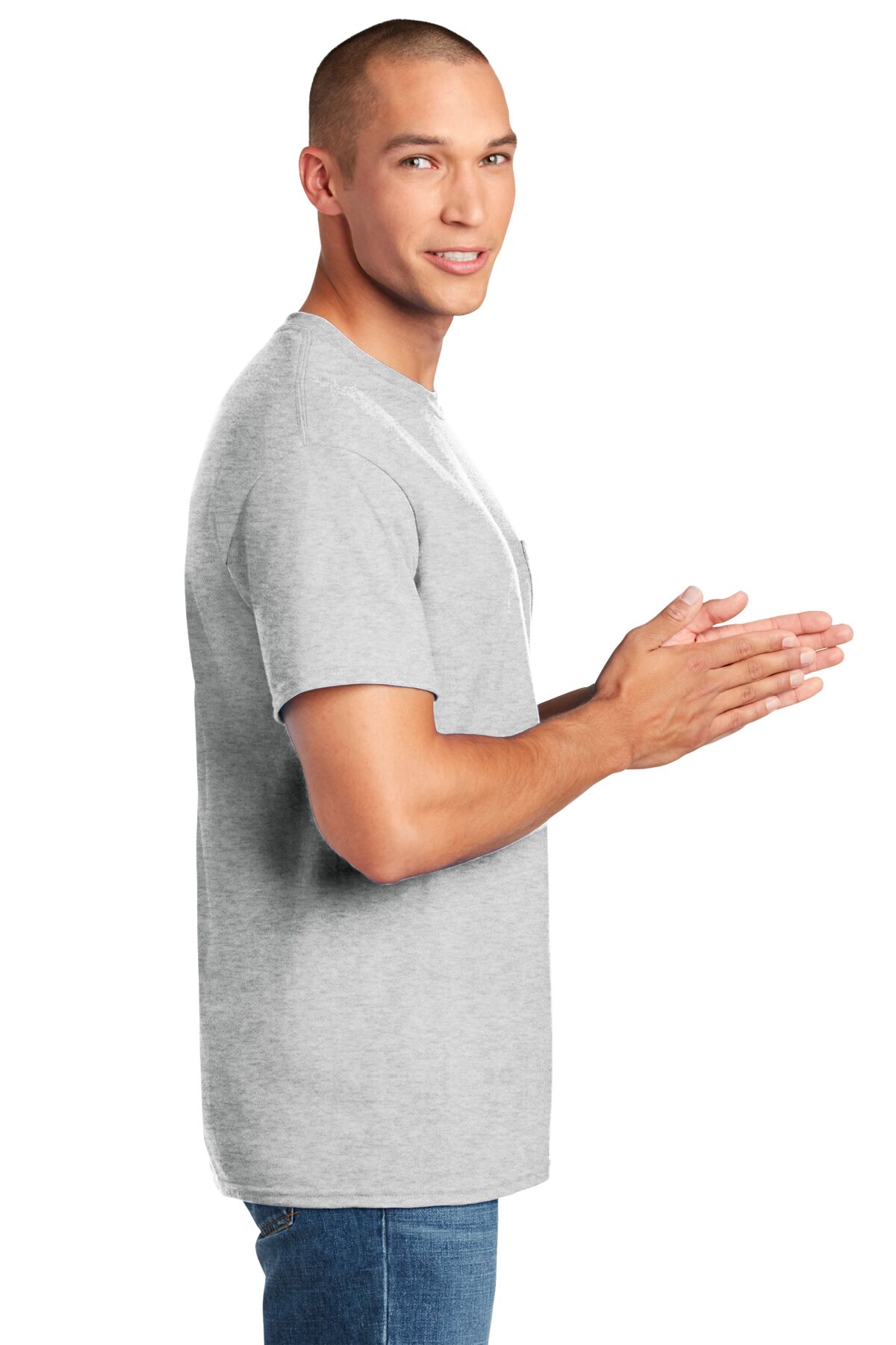 50 Cotton/50 Poly Pocket T-Shirt