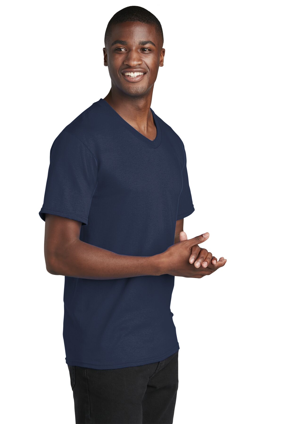 Port & Company® Core Cotton V-Neck Tee