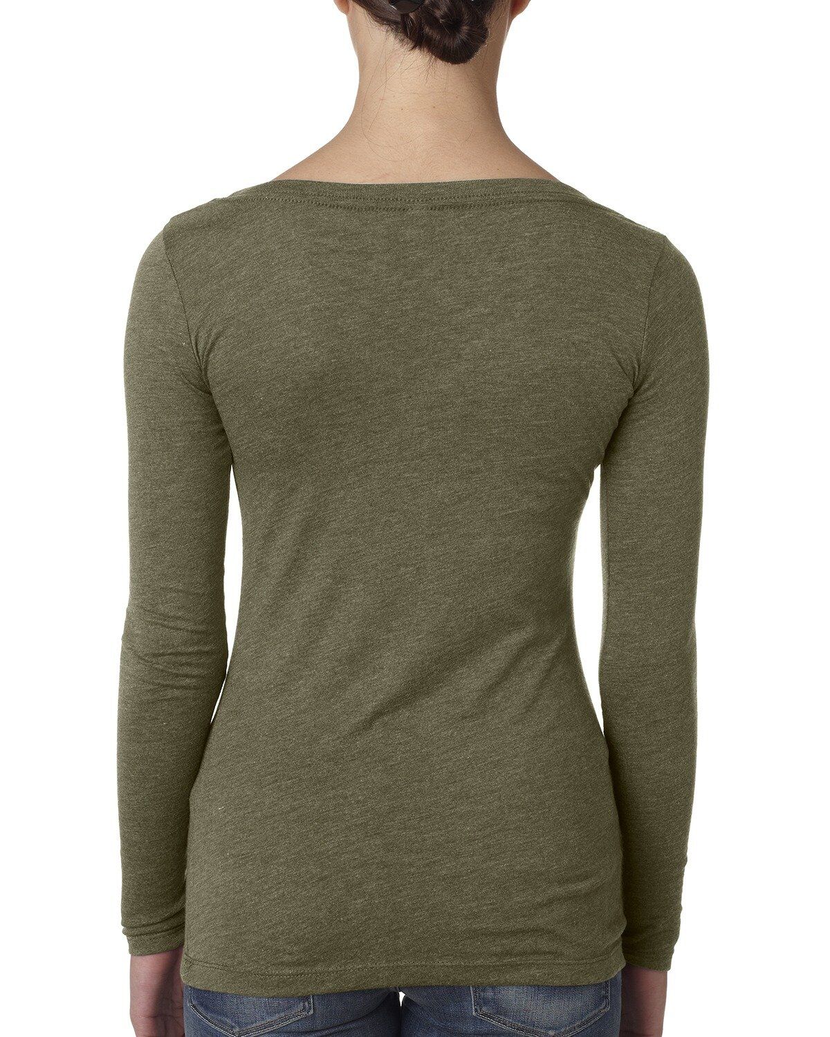 Next Level Apparel Ladies’ Triblend Long-Sleeve Scoop